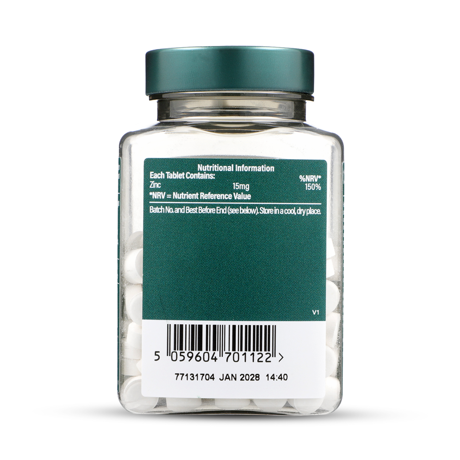Holland & Barrett Zinc 15mg 60 Tablets - 999125