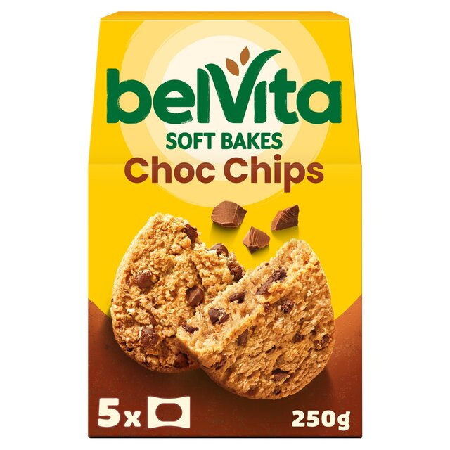 Belvita Choc Chips Soft Bakes Breakfast Biscuits   5 per pack - McGrocer