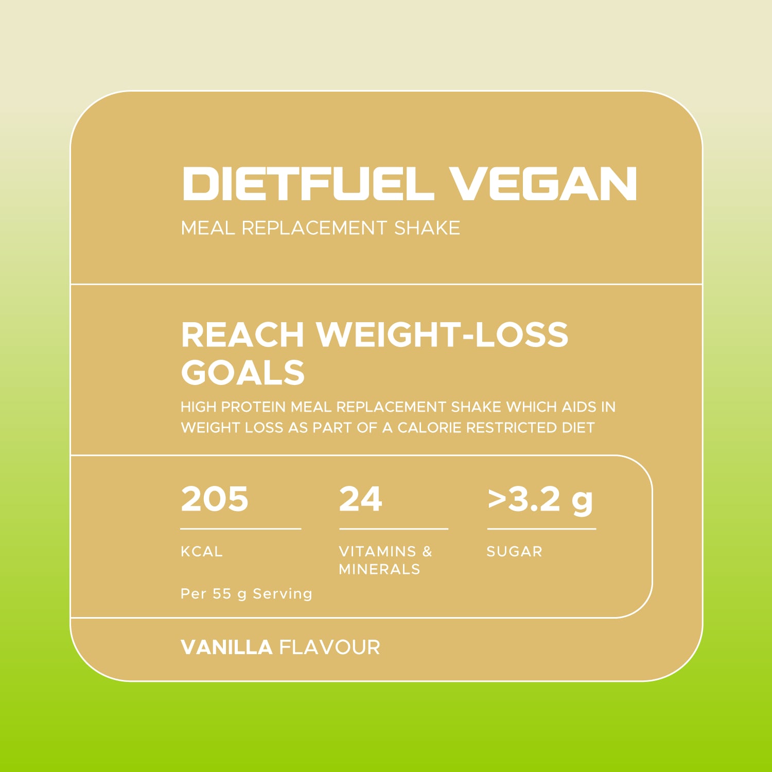 USN Diet Fuel Vegan Meal Replacement Shake Vanilla 880g - 998588