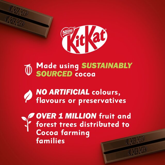 KitKat 2 Finger Dark Chocolate Biscuit Bar   9 x 20.7g - McGrocer