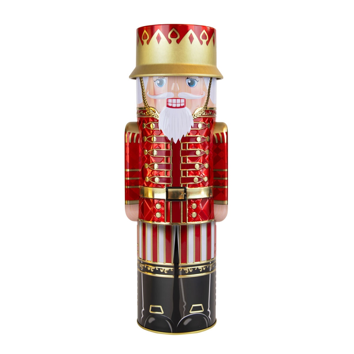 Silver Crane Christmas Nutcracker Fudge Tin in Three Colours, 300g - McGrocer