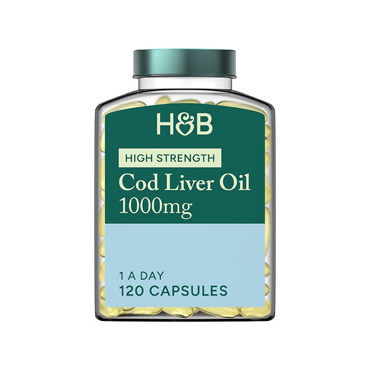 Holland & Barrett Pure Cod Liver Oil 500mg 120 Capsules - 999069