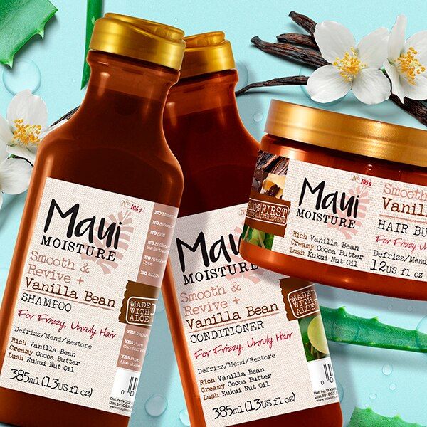 Maui Moisture Smooth &amp; Revive+ Vanilla Bean Shampoo 385ml