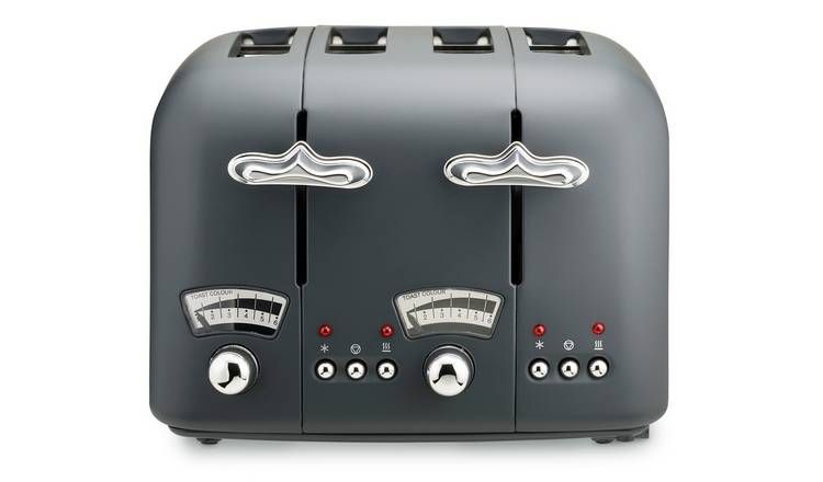 De'Longhi CT04.GY Argento Silva Toaster  - Grey
