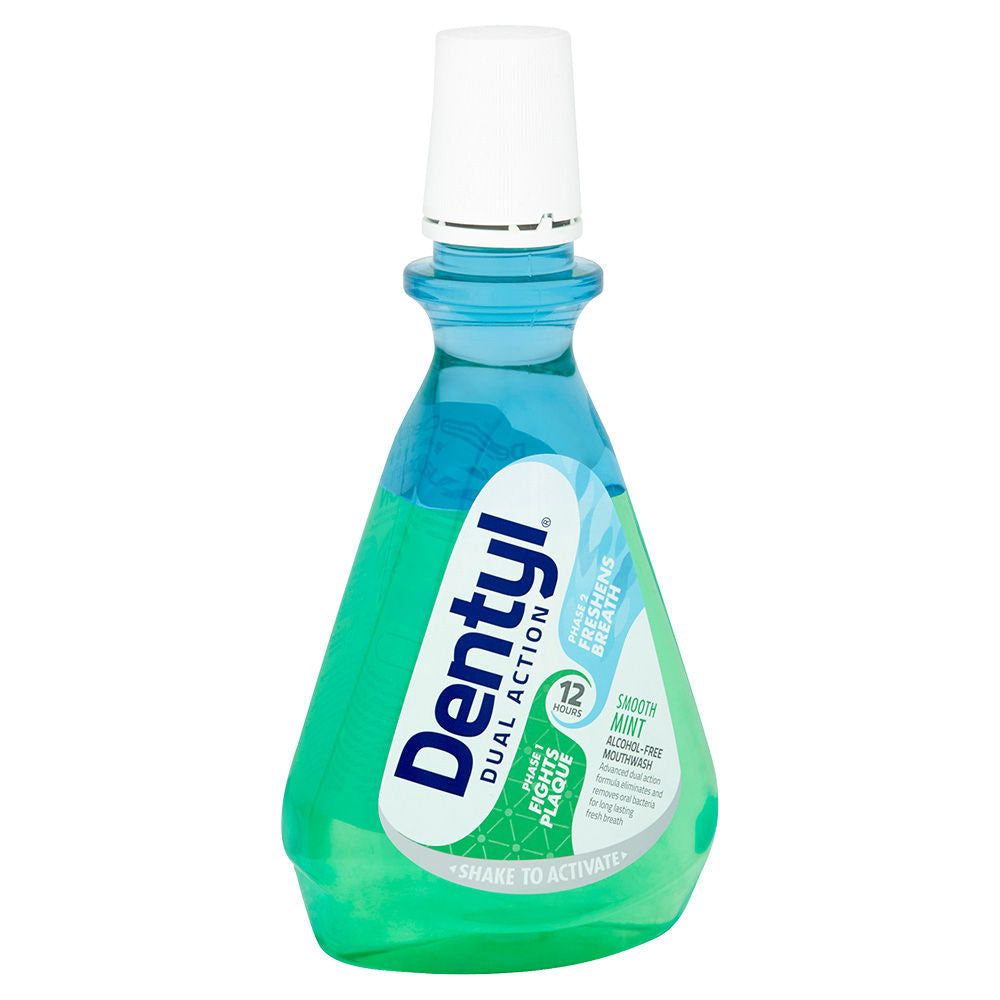 Dentyl Dual Action Smooth Mint Mouthwash 500ml