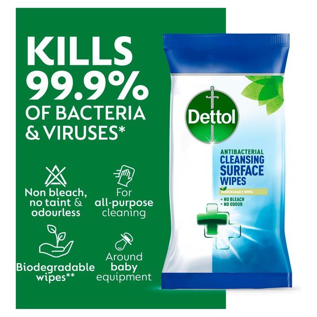 Dettol Antibacterial Multi Surface Cleaning Wipes   126 per pack