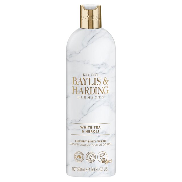 Baylis & Harding Elements Body Wash - White Tea & Neroli   500ml - McGrocer