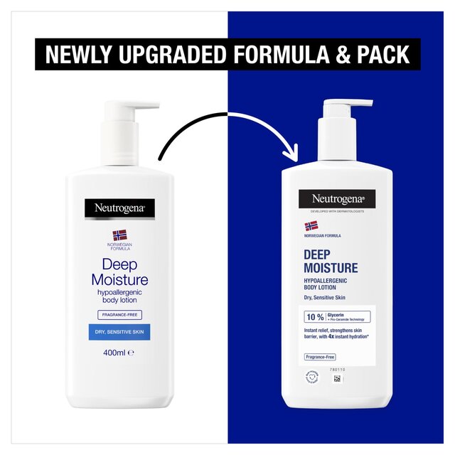 Neutrogena Deep Moisture Hypoallergenic Body Lotion   400ml - McGrocer
