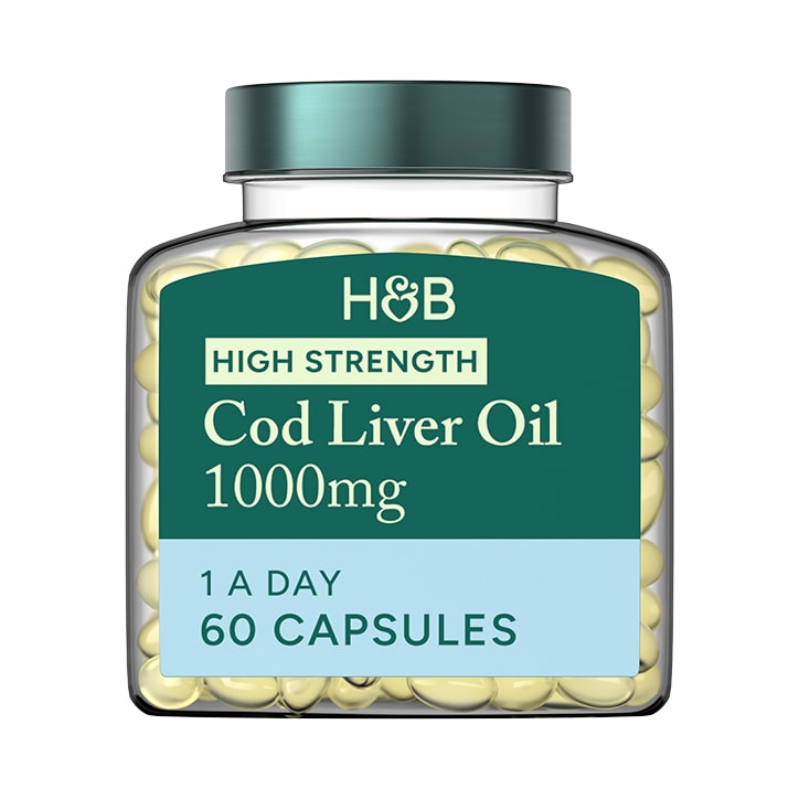 Holland & Barrett Pure Cod Liver Oil 500mg 120 Capsules - McGrocer