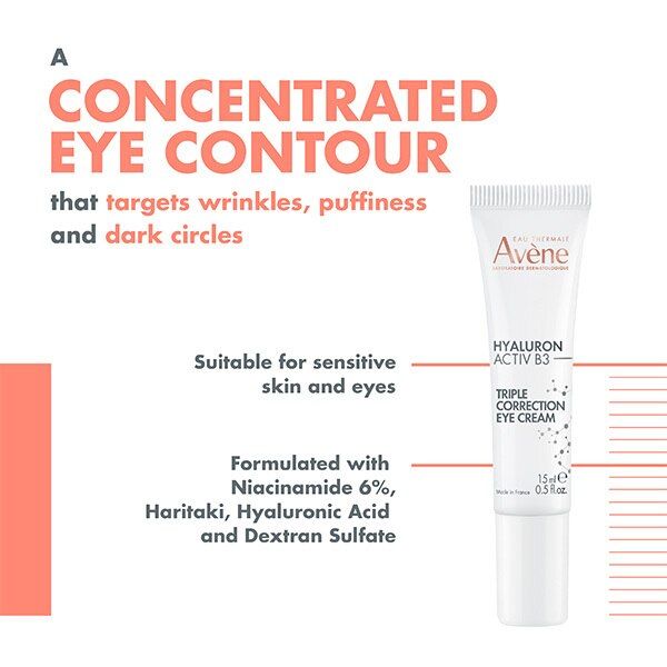 DNR Av&amp;egrave;ne Hyaluron Activ B3 Triple Correction Eye Care 15Ml