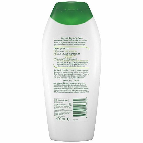 DNR Simple Kind To Hair Gentle Cleansing Shampoo 400Ml