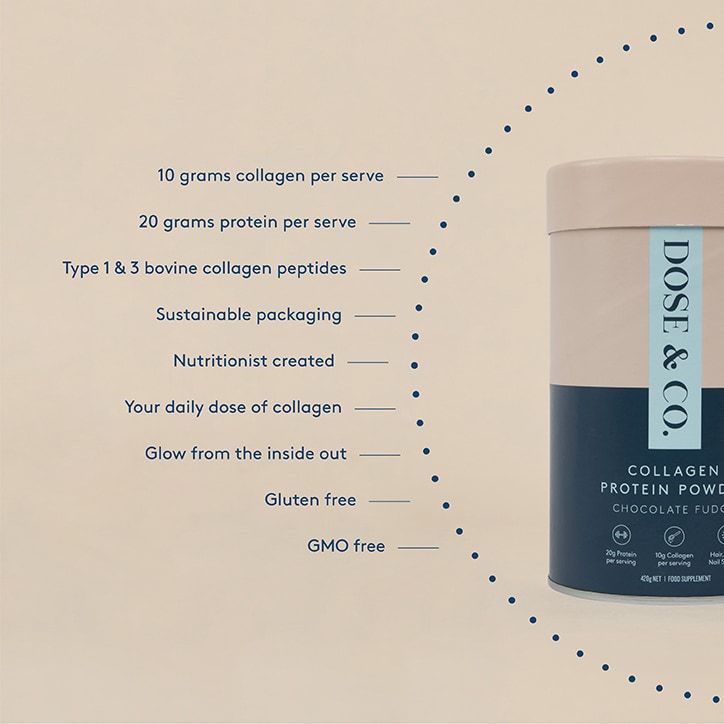 Dose &amp;amp; Co Collagen Protein Powder Chocolate 420g