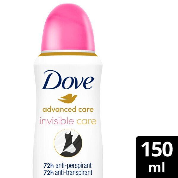 Dove Advanced Antiperspirant Deodorant Invisible Care 200ml 150ML