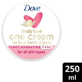 Dove One Cream For Face Hands &amp;amp; Body Light Hydration 250ml