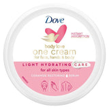 Dove One Cream For Face Hands &amp;amp; Body Light Hydration 250ml
