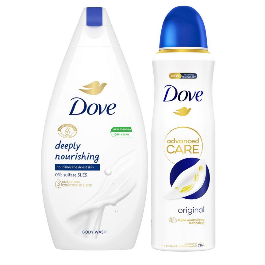 Dove Original Body Wash &amp;amp; Deodorant Bundle