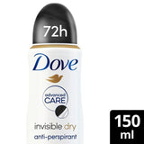 Dove Women Advanced Antiperspirant Deodorant Invisible Dry Aerosol   150ml