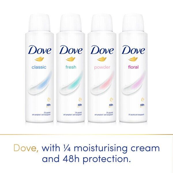 Dove Women Powder Anti-Perspirant Deodorant Spray 200ml