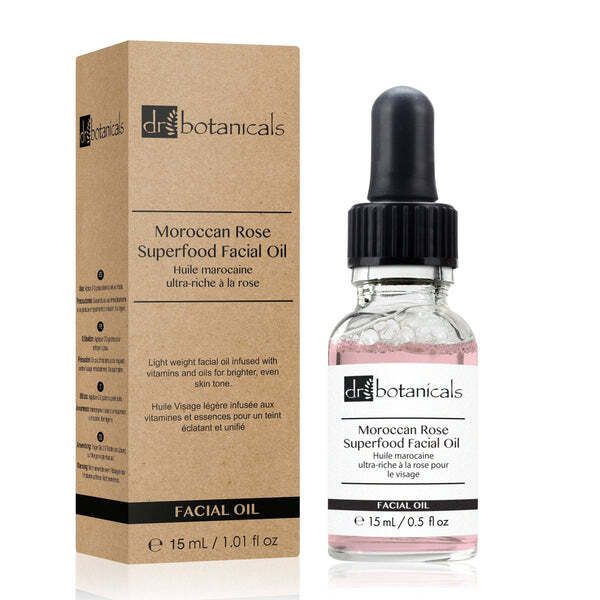Dr Botanicals Moroccan Rose Facial Oil with HA &amp;amp; Vit C 15ml
