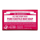 Dr. Bronner's Rose Organic Multi-Purpose Soap Bar   140g