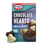 Dr. Oetker 60 White &amp;amp; Milk Chocolate Hearts   40g