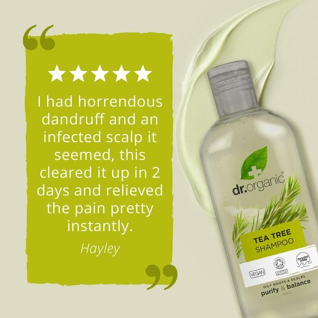 Dr Organic Tea Tree Shampoo   265ml