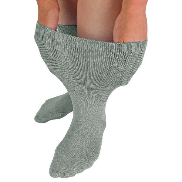 Dr.Socks Extra Wide Bamboo Oedema Socks 6-8 UK Grey