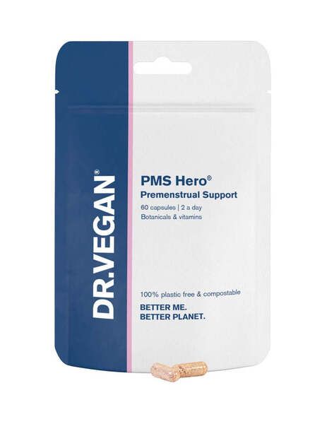 DR.VEGAN PMS Hero&amp;reg; | 30 Day Supply | 2 Capsules Per Day