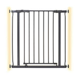 DreamBaby Ava Metal Safety Gate - Charcoal (Fits Gaps 75-81cm) Pressure Mounted