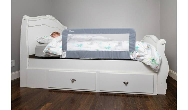 Dreambaby Prague Bed Rail. Fits Flat &amp;amp; Slat Beds Grey