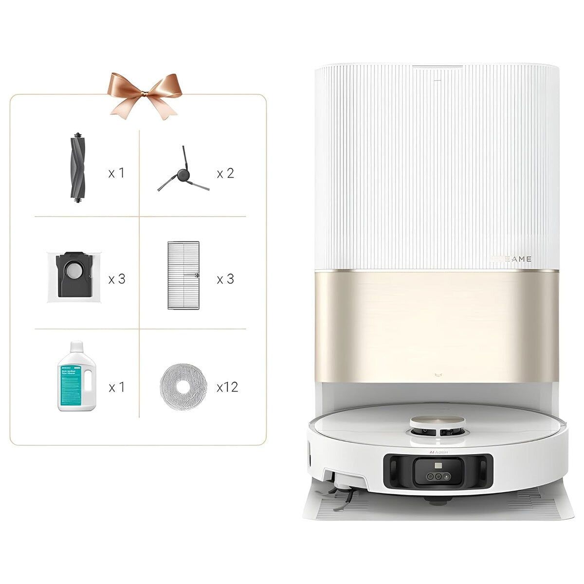 Dreame X40 Ultra Complete Robot Vacuum &amp;amp; Mop with Self-Cleaning and Auto-Empty, RLX63CE-2