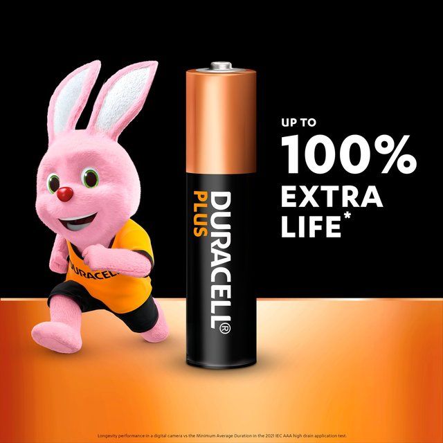 Duracell Plus 100% AAA Alkaline Batteries   8 per pack