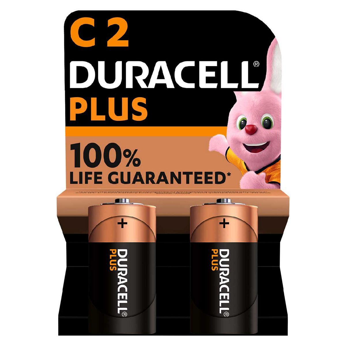 Duracell Plus 100% C 2pk