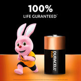 Duracell Plus 100% D Alkaline Batteries   4 per pack