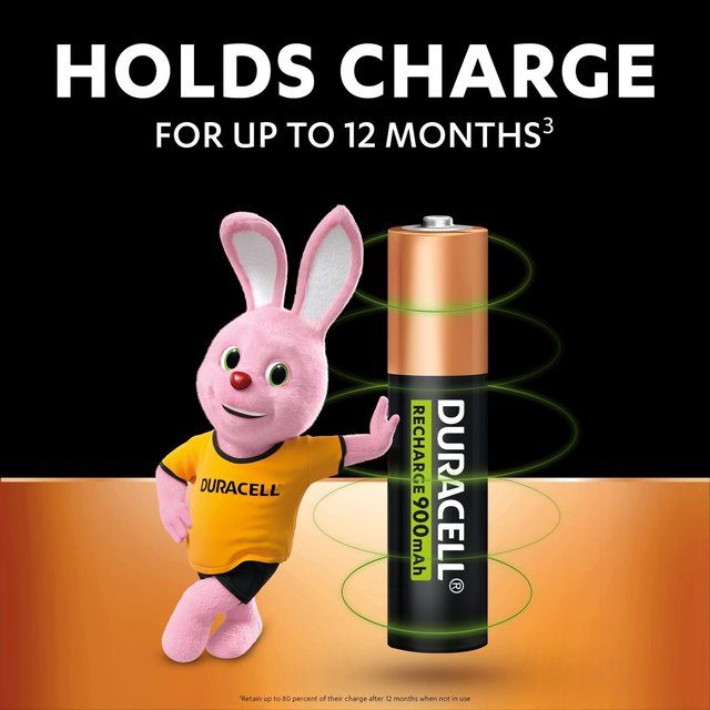 Duracell Recharge Ultra AAA Rechargeable Batteries   4 per pack