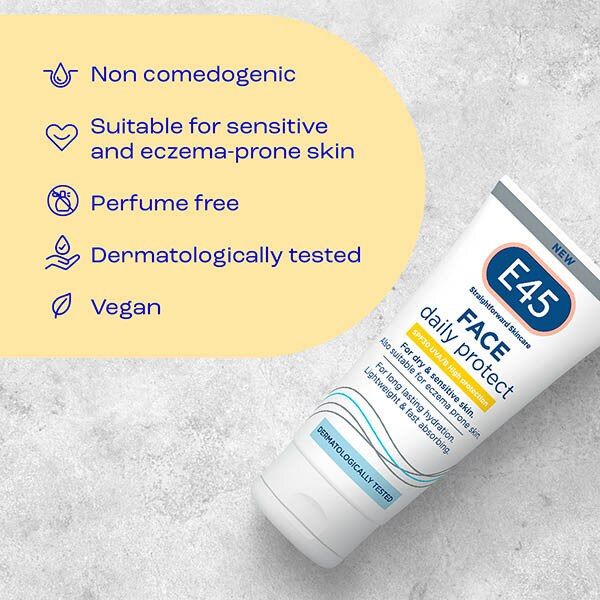 E45 Daily Protect Face Moisturiser Spf30 For Dry Skin 50Ml