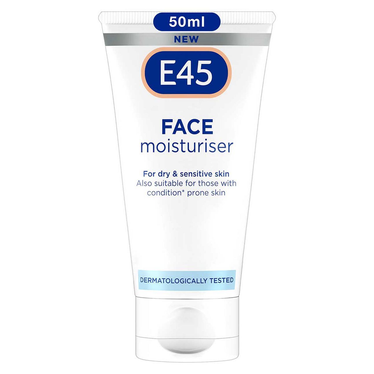 E45 Face Moistruiser for Long - Lasting Hydration for Dry and Sensitive Skin - 50ml