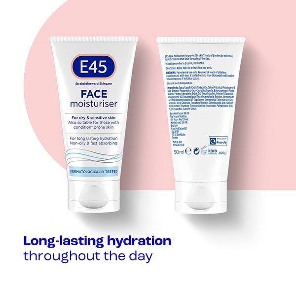 E45 Face Moisturiser For Dry &amp;amp; Sensitive Skin 50ml