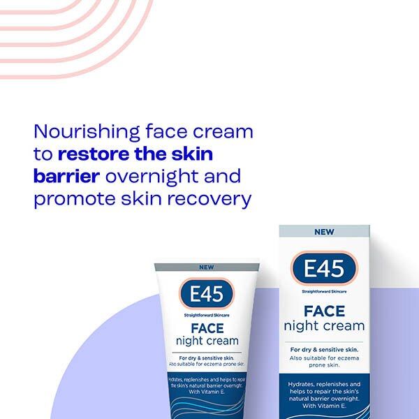 E45 Night Cream To Repair &amp;amp; Replenish Dry Skin 50Ml