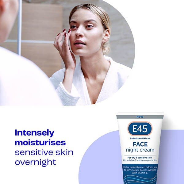 E45 Night Cream To Repair &amp;amp; Replenish Dry Skin 50Ml