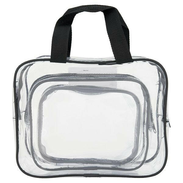 Superdrug Make Up Bags Clear x3 GOODS Superdrug   