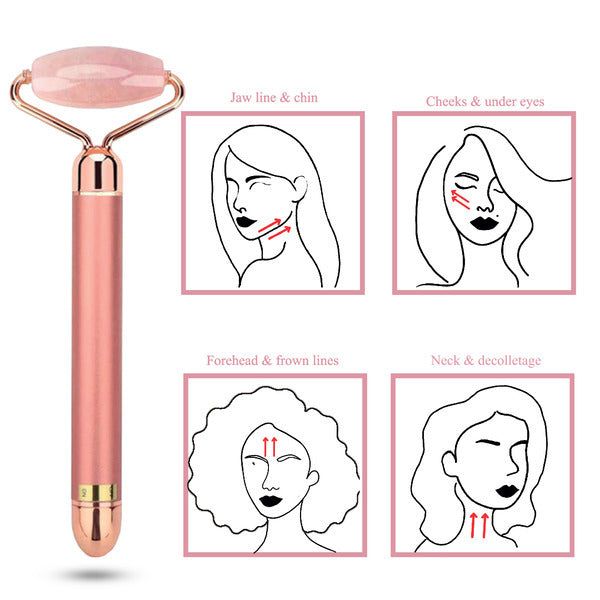 Eclat Skin London Rose Quartz Electrical  Facial Roller