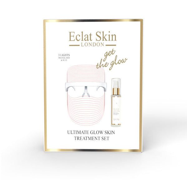 Eclat Skin Ulitmate Glow Set  ( 3 LED Mask + HA Serum )