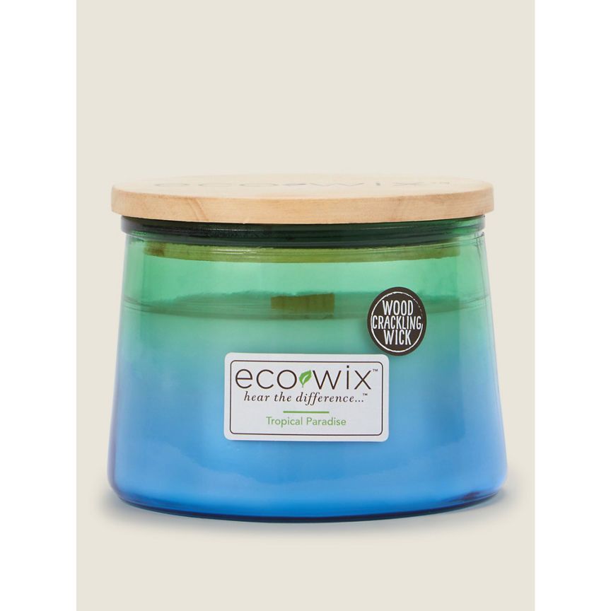Eco Wix Ombre Blue Tropical Paradise Large Jar Candle