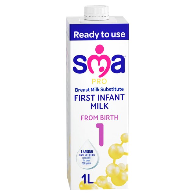 SMA Pro 1 First Infant Milk Ready to Use From Birth   1L - McGrocer