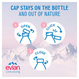 Evian Still Mineral Water Sports Cap   4 x 750ml - McGrocer