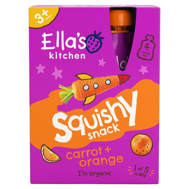 Ella's Kitchen Carrot and Orange Kids Drinks Multipack Pouch 3+ Years   4 per pack