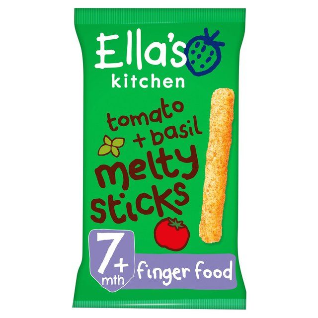 Ella's Kitchen Tomato &amp;amp; Basil Melty Sticks Baby Snack 7+ Months   16g