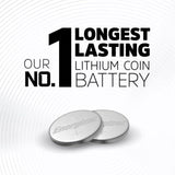 Energizer 2016 Lithium Coin Battery   2 per pack