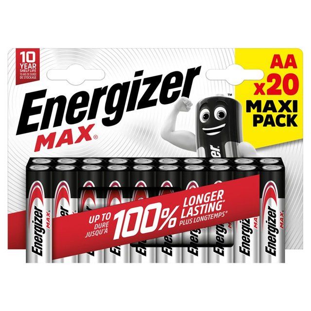 Energizer Max AA Batteries Alkaline   20 per pack